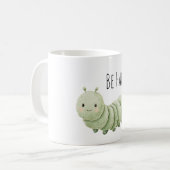 Mug Chenille Verte Sois Heureux (Devant gauche)