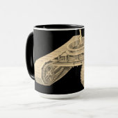 Mug chenilles de chenille de la grue et de la pelle du (Devant gauche)