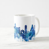 Mug Chennai Tamil Nadu Skyline Blue (Devant droit)