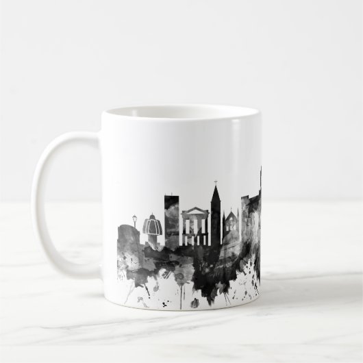 Mug Chennai Tamil Nadu Skyline BW (Gauche)