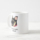 Mug Chepherd allemand mignon - Amoureux des chiens (Devant gauche)