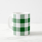 Mug Chèque blanc vert de Buffalo (Devant gauche)