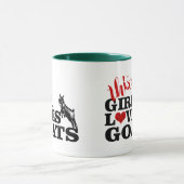 Mug CHÈQUE | Cette Fille Aime Les Chèvres Jouer À La P (Centre)