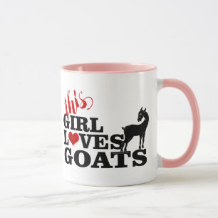 Mug CHÈQUE   Cette Fille Aime Les Chèvres Plutôt Styli