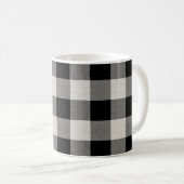 Mug Chèque de buffle noir | Ferme moderne (Devant droit)