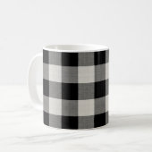 Mug Chèque de buffle noir | Ferme moderne (Devant gauche)