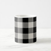 Mug Chèque de buffle noir | Ferme moderne (Centre)