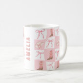 Mug Chèque de démarrage et de démarrage pour fille ros (Devant droit)
