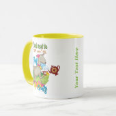 Mug CHÈQUE | Je veux juste jouer au thé avec des chèvr (Devant gauche)