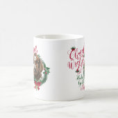 Mug CHÈQUE | voeux de Noël Bébé Chèvre Baisers Boer (Centre)