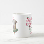 Mug CHÈQUE | voeux de Noël Bébé Chèvre Baisers LaManch (Centre)