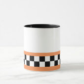 Mug chèques rayés cantaloup (Centre)