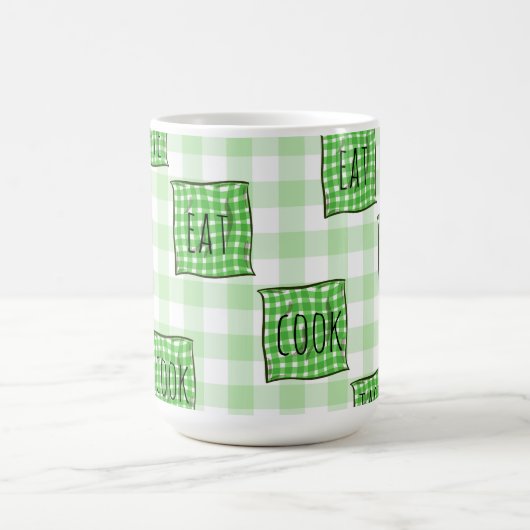 Mug Chèques verts et blancs (Centre)