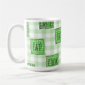 Mug Chèques verts et blancs (Gauche)