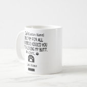 Mug Cher Cat nom personnalisé et nom du chat (Devant gauche)
