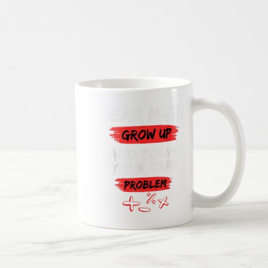 Mug Cher Citation Math Drôle Pour L'Enseignant Et L'Ét (Droite)