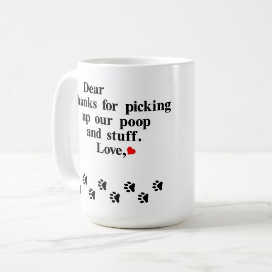 Mug Cher...de vos animaux de compagnie (Devant gauche)