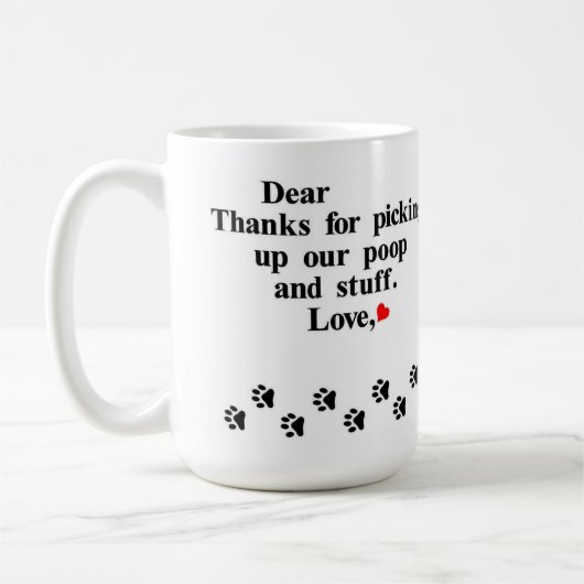 Mug Cher...de vos animaux de compagnie (Gauche)