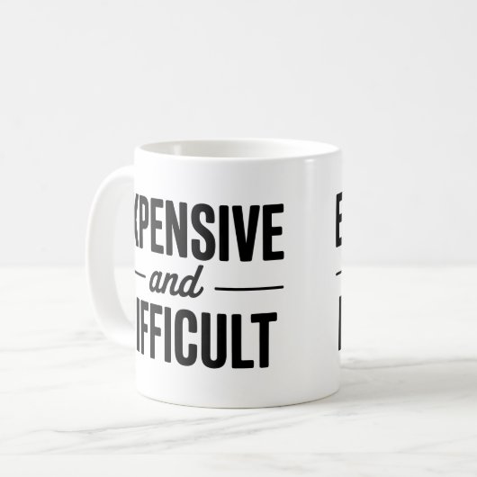 Mug Cher et difficile (Devant gauche)