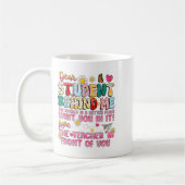 Mug Cher Étudiant Derrière Moi Retour À L'École Enseig (Gauche)