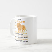 Mug Cher gendre, je vous ai donné ma magnifique fille (Devant gauche)