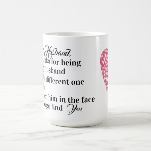 Mug Cher mari, merci d'être mon mari (Centre)