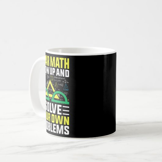 Mug Cher Math Augmente Et Résoudre Vos Propres Problèm (Devant gauche)
