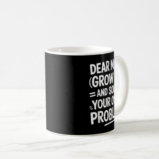 Mug Cher Math Augmente Et Résoudre Vos Propres Problèm (Devant droit)
