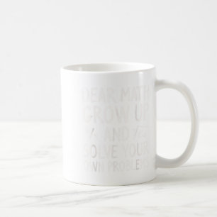 Mug Cher Math Grandir Et Résoudre Vos Propres Problème
