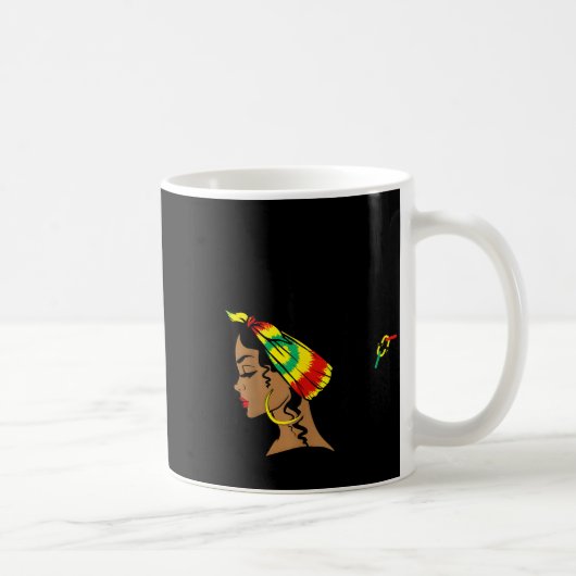 Mug Cher modèle de conception de reine afro de fille n (Droite)