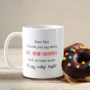 Mug Cher papa de votre favori - Personnalisé Funny