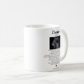Mug Cher papa d'être du poème de bébé à naître (Devant droit)