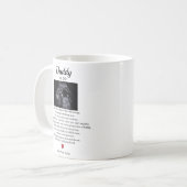 Mug Cher papa d'être du poème de bébé à naître (Devant gauche)
