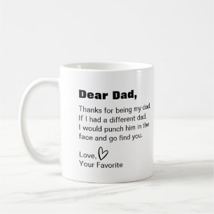 Mug Cher papa, merci d'être mon père humour drôle