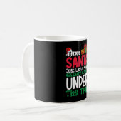 Mug Cher Papa Noël Laissez Simplement Votre Carte Banc (Devant gauche)