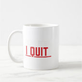 Mug Cher patron, je démissionne humour adieu (Gauche)