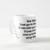 Mug Cher père de chien (Devant gauche)