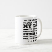 Mug Cher père Humour drôle (Devant droit)