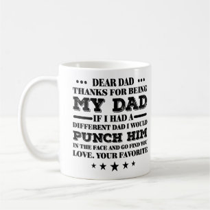 Mug Cher père Humour drôle