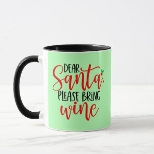 Mug Cher Père Noël Apportez Du Vin-56564