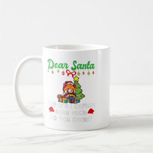 Mug Cher Père Noël Avant D'Expliquer Combien Vous Save (Gauche)