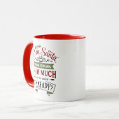 Mug Cher Père Noël, avant d'expliquer la citation amus (Devant gauche)