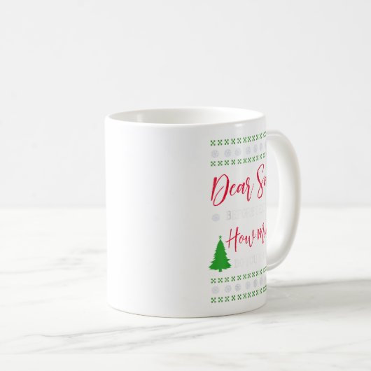Mug Cher Père Noël Avant D'Expliquer - Noël Humoristiq (Devant droit)