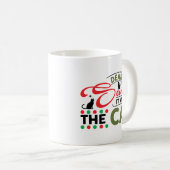 Mug Cher Père Noël C'était Le Chat Drôle (Devant droit)