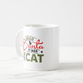 Mug Cher Père Noël C'était Le Chat Drôle (Devant gauche)
