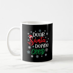 Mug Cher Père Noël Définir bon Noël drôle