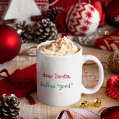 Mug Cher Père Noël Définir un bon Humour drôle Lait de