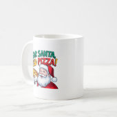 Mug Cher Père Noël envoyez une pizza ce Noël (Devant gauche)