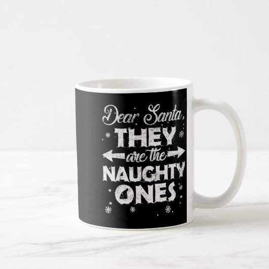 Mug Cher Père Noël Ils Sont Les Vilains Noël Famille (Droite)