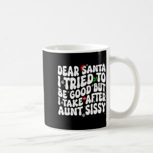 Mug Cher Père Noël j'ai essayé d'être sage mais je res
